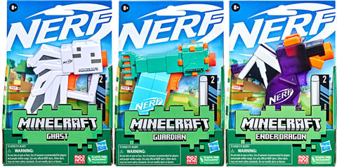 Replique Nerf - Minecraft - Assortiment De Blasters